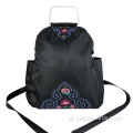 Mochila de viagem étnica artesanal de nylon à prova d'água de Yunnan
